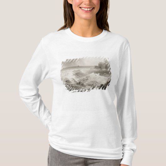 上でからの巨人の土手道 Tシャツ (正面)