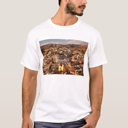 上でからの町の眺め Tシャツ (正面)