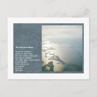 上でからの眺め ポストカード