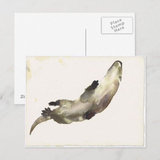 上で泳ぐ ポストカード (正面/裏面)