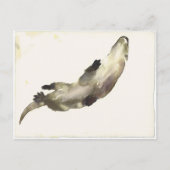 上で泳ぐ ポストカード (正面)