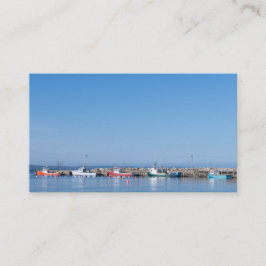 上で青空が付いているロブスターの漁船 名刺