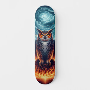 上と下 – Wise Owl Art スケートボード