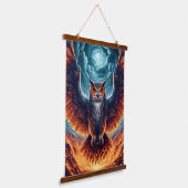 上と下 – Wise Owl Art 吊り下げ型タペストリー (傾斜あり)