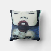 「上と同じように、下絵を描も同じように クッション (裏面)