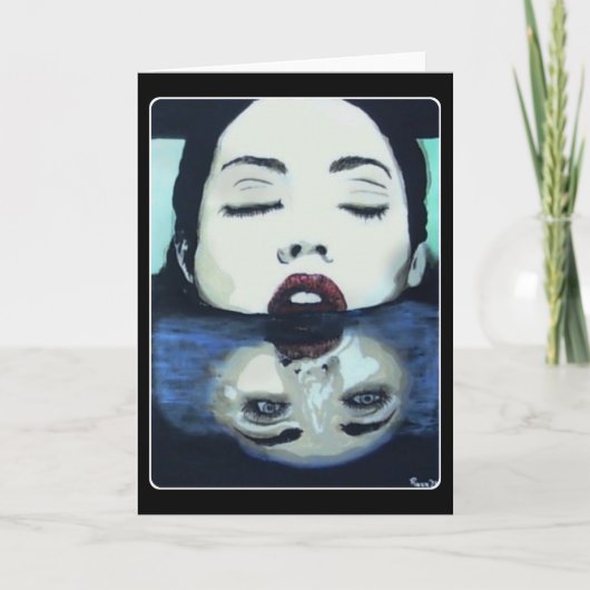 「上と同じように、下絵を描も同じように サンキューカード (正面)