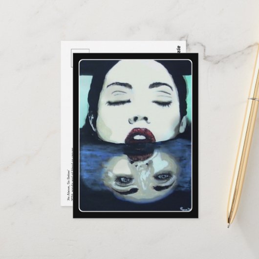 「上と同じように、下絵を描も同じように ポストカード (正面/裏面インサイチュ)