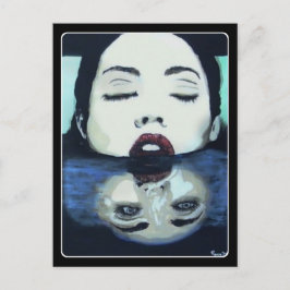 「上と同じように、下絵を描も同じように ポストカード