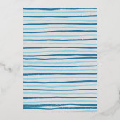 上と黄色遠くにの灰色の飛行機誕生日少年 箔招待状 (裏面)