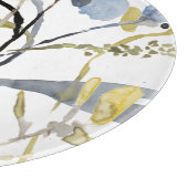 上にあられる花-水彩画のパステルの花 カッティングボード (角)