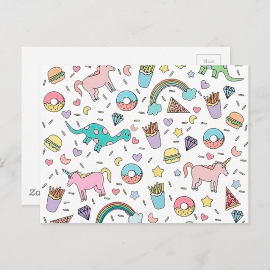 上にかわいらし振りかけてください ポストカード (正面/裏面)