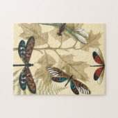 上にカラフル浮いているトンボ葉リ ジグソーパズル (横)