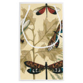 上にカラフル浮いているトンボ葉リ スモールペーパーバッグ (裏面)