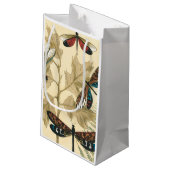 上にカラフル浮いているトンボ葉リ スモールペーパーバッグ (裏面アングル)