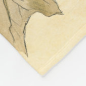 上にカラフル浮いているトンボ葉リ フリースブランケット (角)