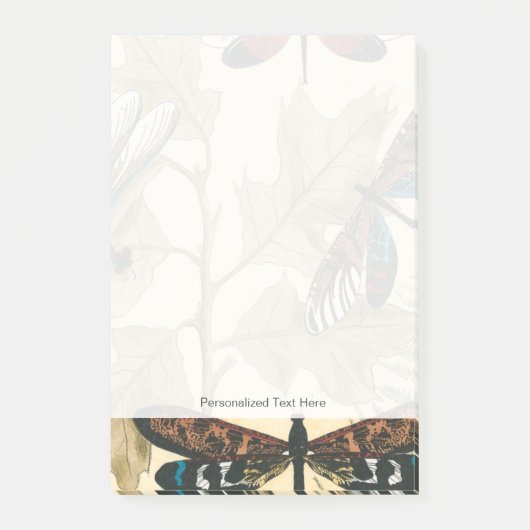 上にカラフル浮いているトンボ葉リ ポストイット (正面)