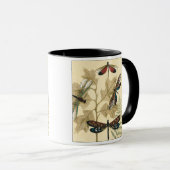 上にカラフル浮いているトンボ葉リ マグカップ (正面右)