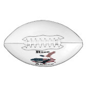 上に上がる アメリカンフットボール (正面)