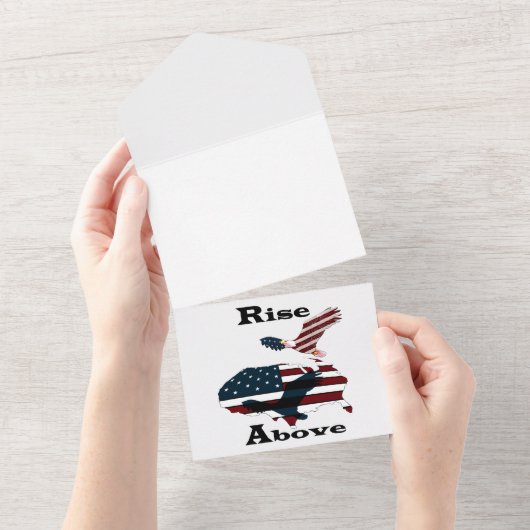 上に上がる オールインワン招待状 (貼ってはがせる)