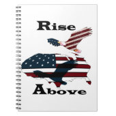 上に上がる ノートブック (正面)