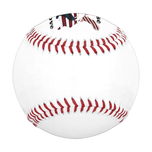 上に上がる 野球ボール (裏面)