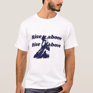 上に上がる Tシャツ