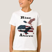 上に上がる Tシャツ (正面)