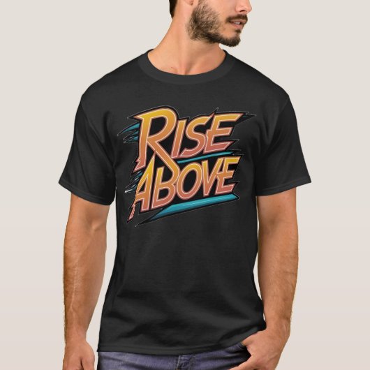 上に上がる Tシャツ (正面)