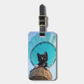 上に上に上に猫遠くにのフェリーニと ラゲッジタグ (正面縦)