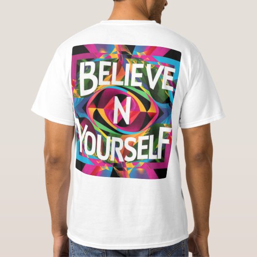 上に上信じる Tシャツ (裏面)