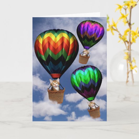 上に上遠くにげて… カード (黄色い花)