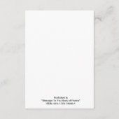 「上に与えせん」詩 エンクロージャーカード (裏面)