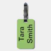 上に保は穏やかで花嫁のメイド ラゲッジタグ (裏面縦)