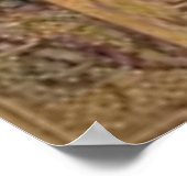 上に天使がいる聖餐式の司祭を務めるイエス ポスター (角)