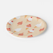 上に振りかけるさくらんぼ付きアイスクリームコーン ペーパープレート (アングル)