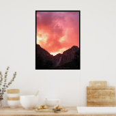 上に日没する秋 ポスター (キッチン)