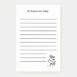 上に移動して白い祈祈りの言葉のリストが並び ポストイット