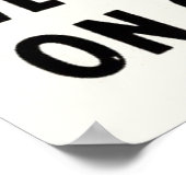 上に移動または上に移動する上に移動する黒パン ポスター (角)