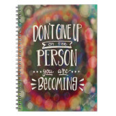 上に行くな与えい勇気付けられるかわいらしトレンディー ノートブック (正面)