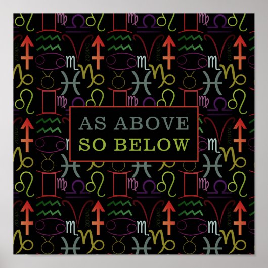 上に述べたように占星術の ポスター (正面)