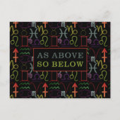 上に述べたように占星術の ポストカード (正面)