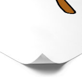 上のこうもりガールスティックフィギュア野球ギフト ポスター (角)