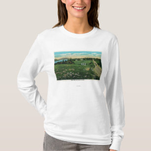 上のそしてずっと景色の国の眺め、丘 Tシャツ