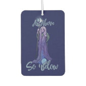 「上のように下に」クローン月女神のアー異教のト カーエアーフレッシュナー (正面)