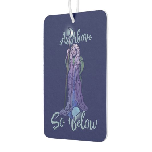 「上のように下に」クローン月女神のアー異教のト カーエアーフレッシュナー (左)