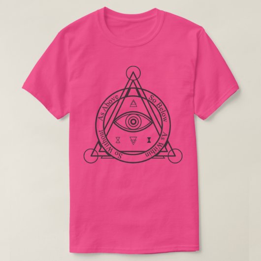 上のように下のように明かりのない内のように Tシャツ (デザイン正面)