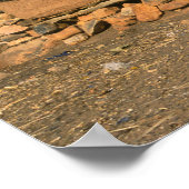 上のイジランニングェリを通る子供の子供 ポスター (角)