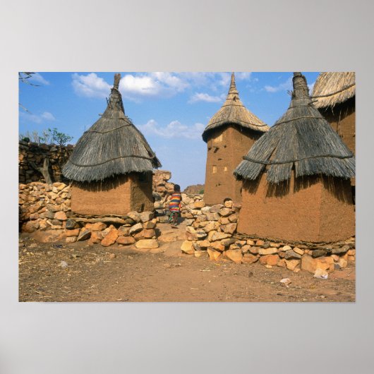 上のイジランニングェリを通る子供の子供 ポスター (正面)