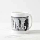 上のカールの古い学校 コーヒーマグカップ (正面右)