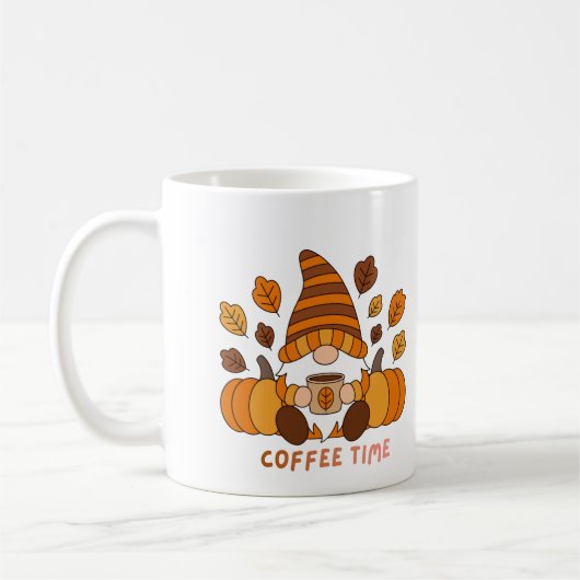 上のコーヒータイムを楽しむノーム コーヒーマグカップ (左)